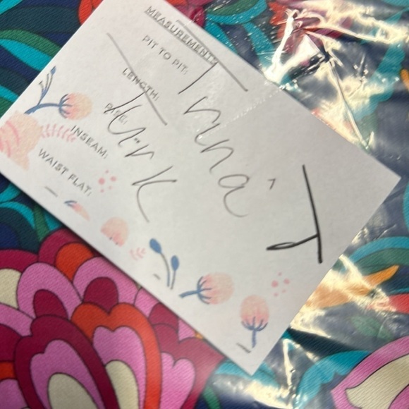 TRINA TURK DANNO bright colorful whimsical boho shabby chic floral woman pant 10 - Picture 16 of 16